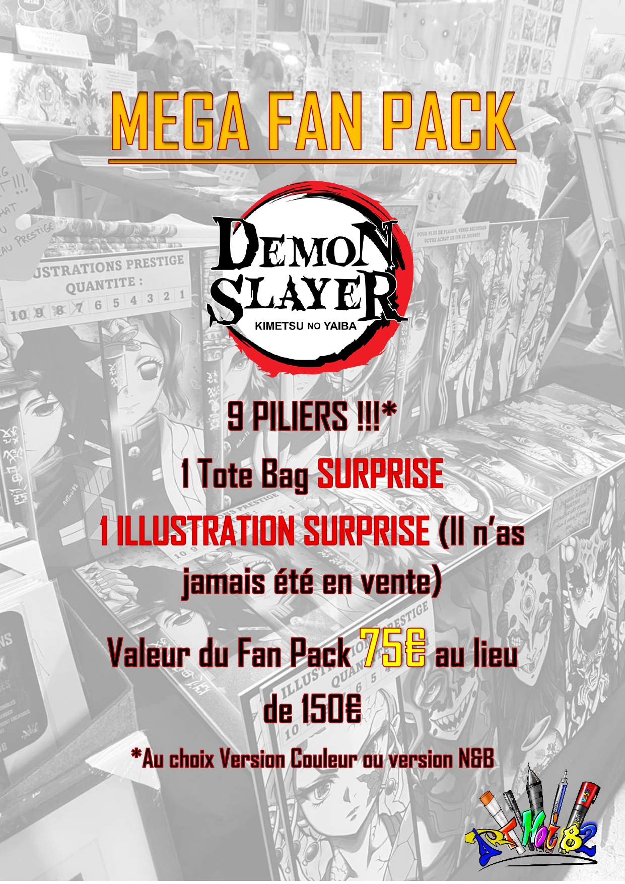 MEGA FAN PACK PILIERS DEMON SLAYER
